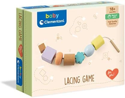 Clementoni- Baby for You-Lacing Game-Perline infilare, Giochi in Legno, Gioco Prima Infanzia, Pri... | Amazon (IT)