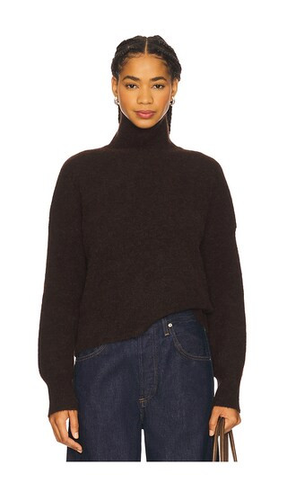 Nola Turtleneck in Black Coffee | Revolve Clothing (Global)