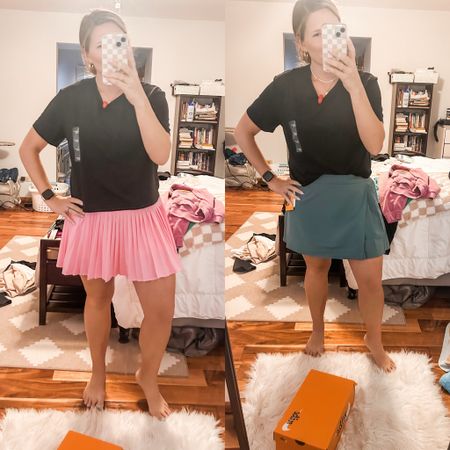 Tried on some new skirts for summer. Which one do you like better? And I love this cropped tee even though Target left the sensor on 🤦🏼‍♀️

#LTKfindsunder50 #LTKmidsize #LTKover40