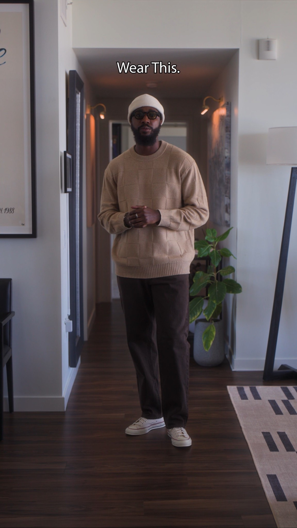 Casual fall outfit with a relaxed fitting sweater and converse. Links to items down below ⬇️ !

#LTKMens