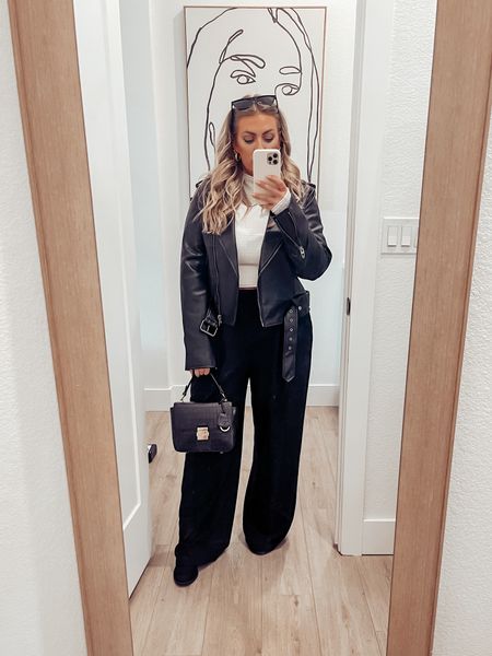 Fool me once outfit idea!! This jacket is on sale under $40!! Absolutely love these pants  they’re so comfy! 

Top- medium 
Jacket - large 
Pants - large 



#LTKmidsize #LTKfindsunder50 #LTKworkwear