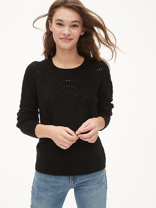 Pointelle Crewneck Sweater | Gap (CA)