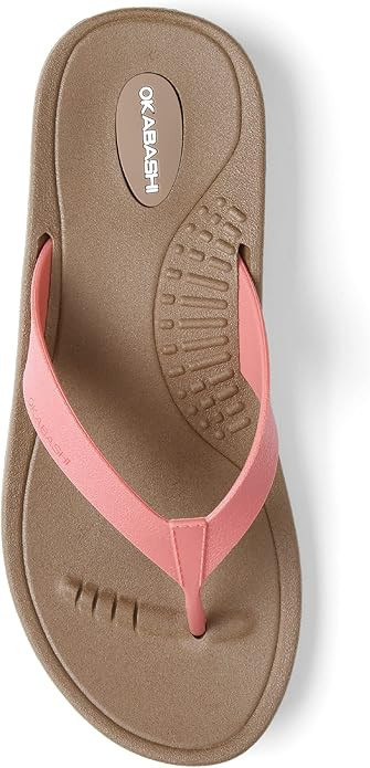 OKABASHI Women's Breeze Flip Flop | Contoured Footbed w/Arch Support for All-Day Comfort | Slip-R... | Amazon (US)
