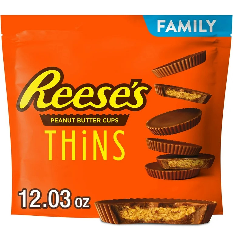 Reese's Thins Milk Chocolate Peanut Butter Cups Candy, Family Pack 12.03 oz | Walmart (US)
