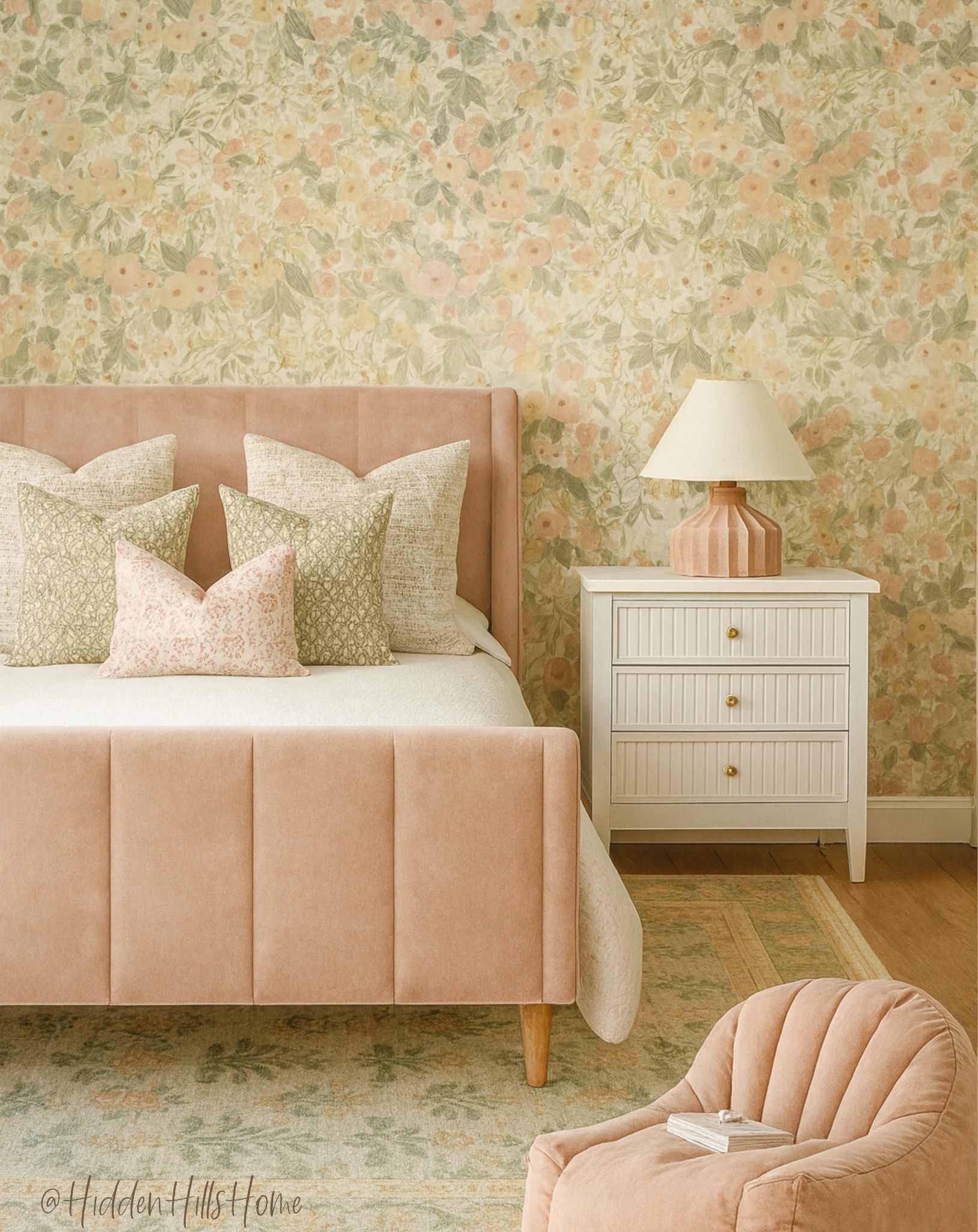 Modern transitional girls bedroom, pink and green girls bedroom mood board, floral girls wallpaper design #girls 



#LTKHome #LTKSaleAlert #LTKKids