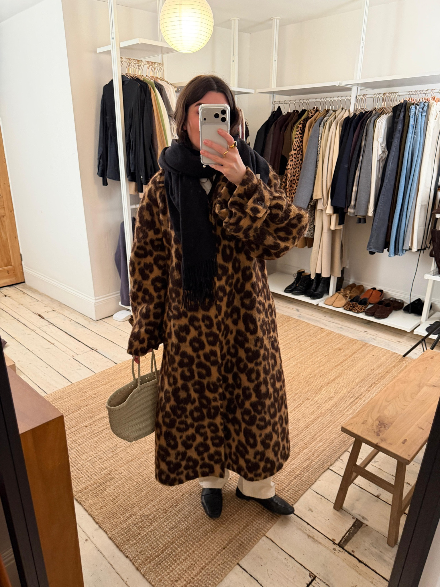 Spring styling my PAROSH leopard print coat with an all white base look, Le Monde Beryl penny loafers and Dragon Diffusion triple jump small basket bag, similar linkedd

#LTKspring #LTKstyletip