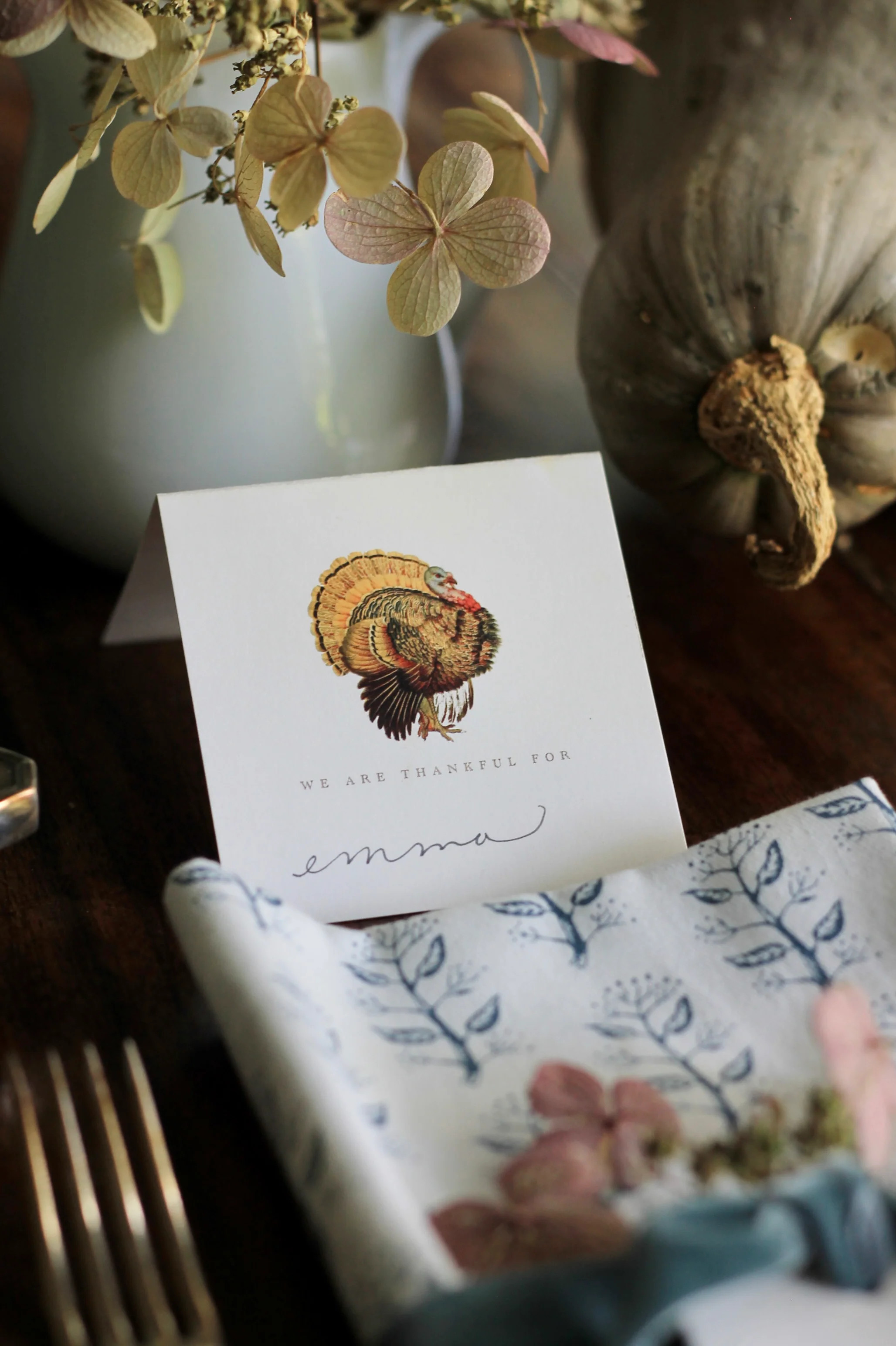 "We Are Thankful For" Folded Cards | JSH Home Essentials