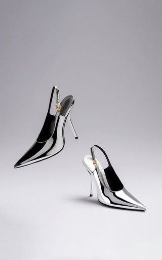 x Altuzarra Exclusive Mirrored Slingback Pumps | Moda Operandi (Global)