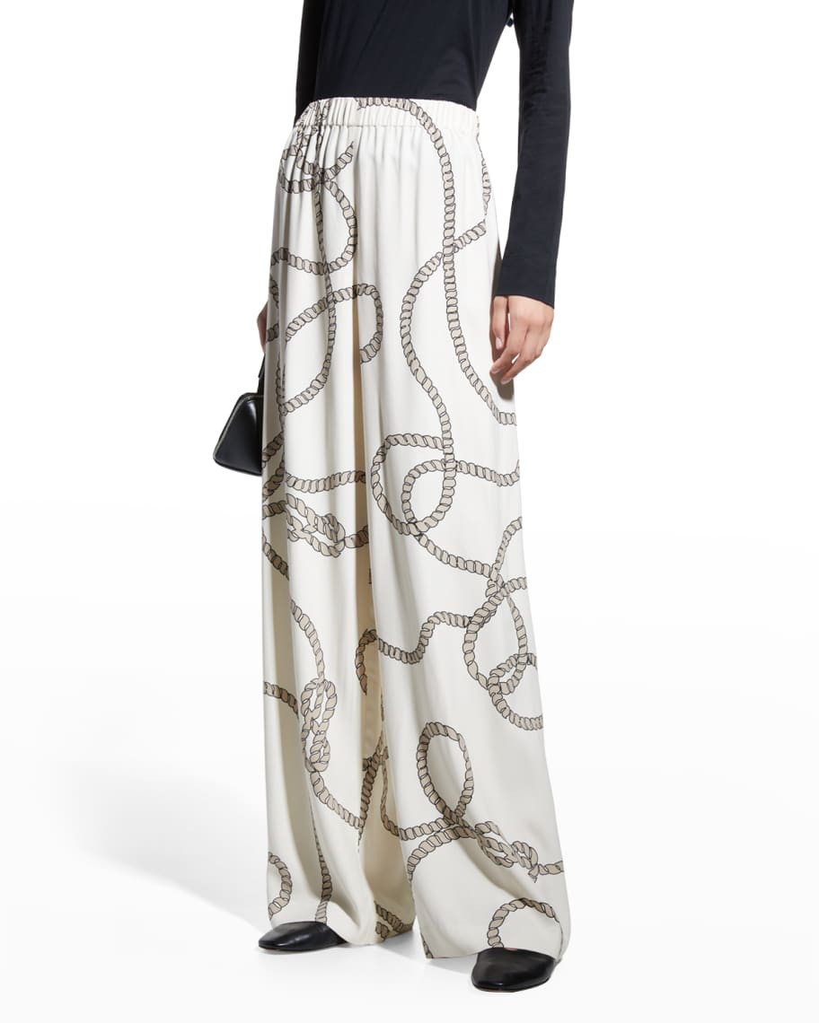 Lafayette 148 New York Riverside Wide-Leg Pants | Neiman Marcus