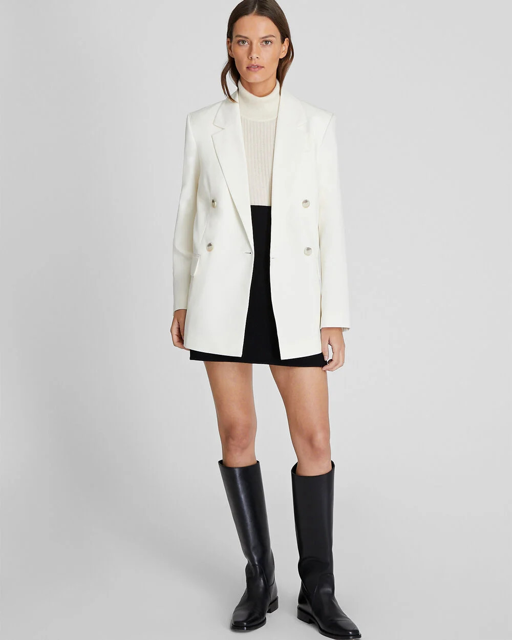 Lightweight Wool Relaxed Double Breasted Blazer | Club Monaco (Global)