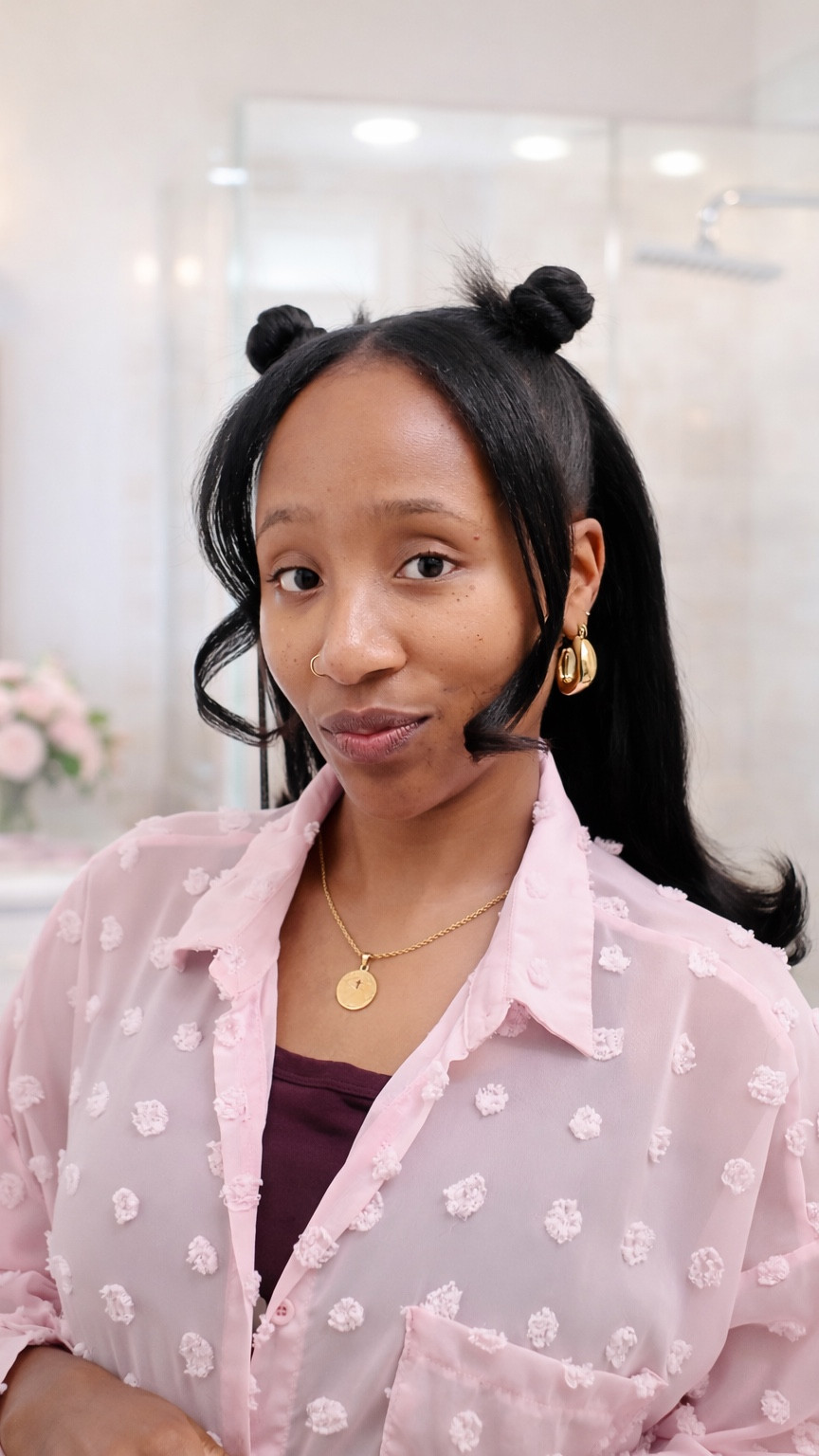 First time trying the flipped style and I am actually obsessed with how soft, feminine, and polished it looks. This look was inspired by @caittheegreat__ , but I added my own twist while still being mindful of my healthy hair journey.

Right now I am in a season of enjoying my hair again. I am styling it, using heat wisely, protecting my strands, and choosing products that keep my hair smooth, hydrated, and protected from humidity. 

For this look I used @cremeofnature Perfect Edges for sleek edges, scalp relief wipes to keep my scalp fresh, and an anti-humidity argan oil shine mist for that healthy glow.

If you want the exact products, comment STYLE and I will DM you the links.

Also tell me where you are in your hair journey right now. Are you focusing on growth, repair, length retention, or just experimenting with new styles again?

Xo, Asea
#flippedhairstyle #silkpressstyles #healthyhairjourney #naturalhairreels #blackhairinspo 


#LTKgrwm #LTKBeauty #LTKmorningroutine