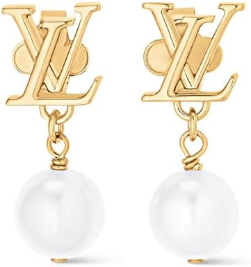 Luxury 18K Gold Pearl Drop Earrings, 18K Gold Plated Fashion Jewelry, Elegant Dangle Design with ... | Amazon (US)