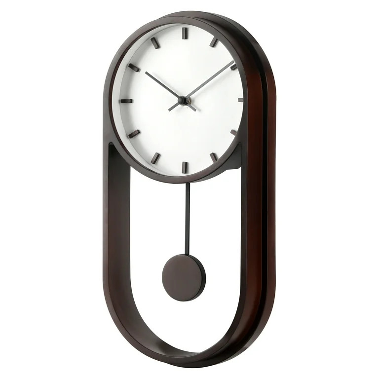 Better Homes & Gardens 7.8" Quartz Modern Indoor Pendulum Clock, Easy Installation | Walmart (US)