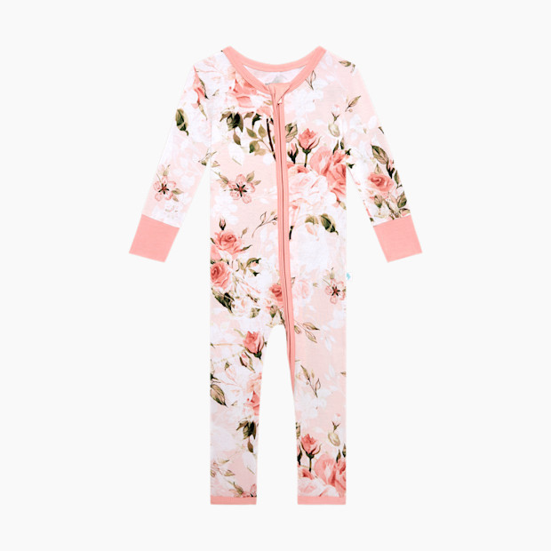 Posh Peanut Convertible One Piece in Vintage Pink Rose Size Newborn | Viscose | Babylist