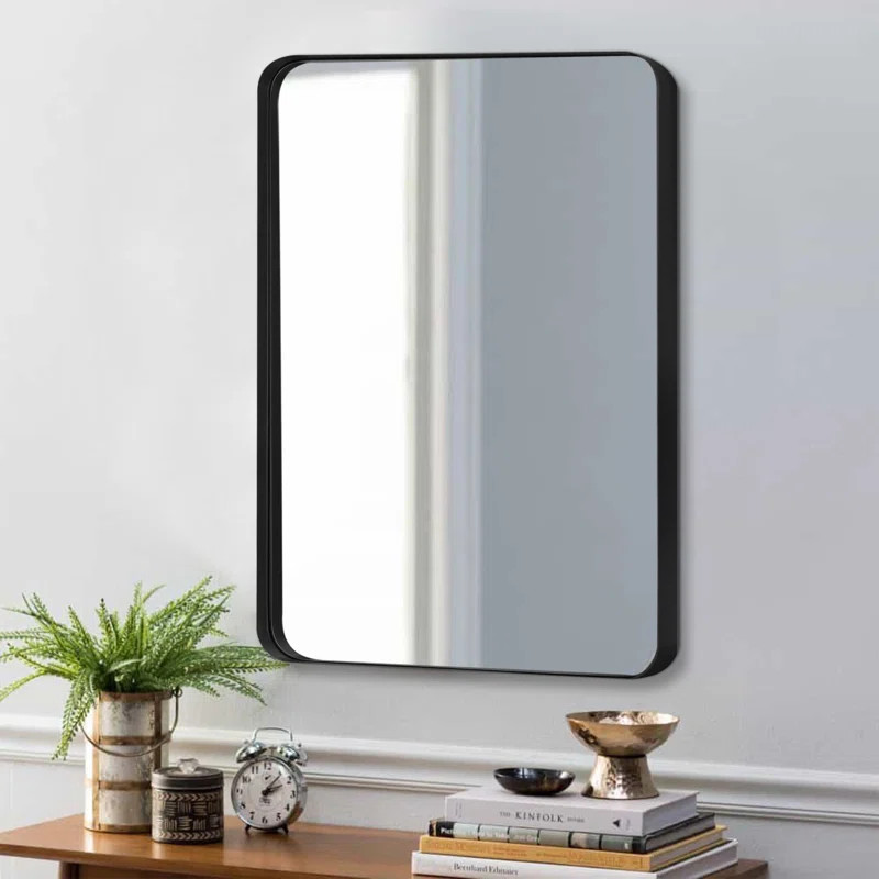 Morelock Rectangle Metal Wall Mirror | Wayfair North America