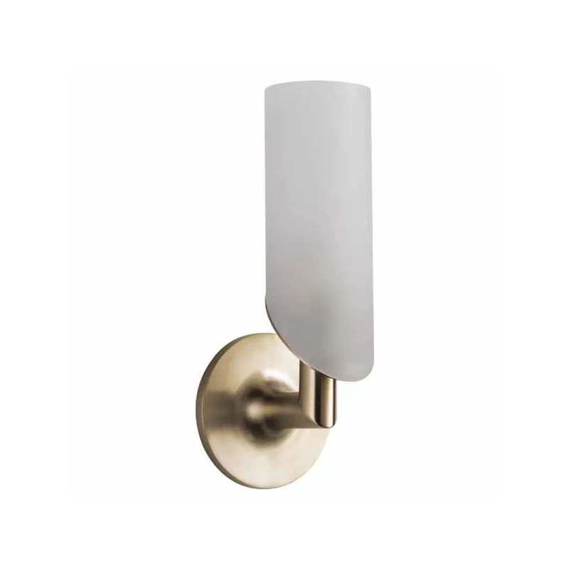 Brizo 697075 Odin 11-3/4" Up Lighting Single Light Wall Sconce with Glass Cylinder Diffuser Luxe Gol | Build.com, Inc.