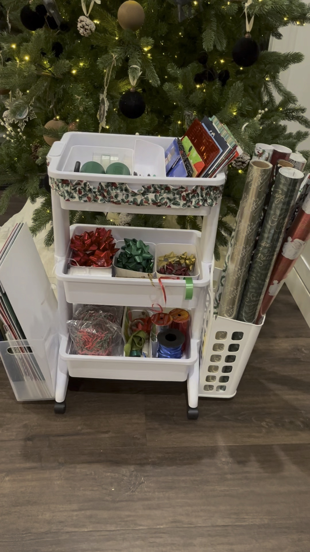 DIY gift wrapping cart 

#LTKHoliday #LTKSeasonal #LTKhome