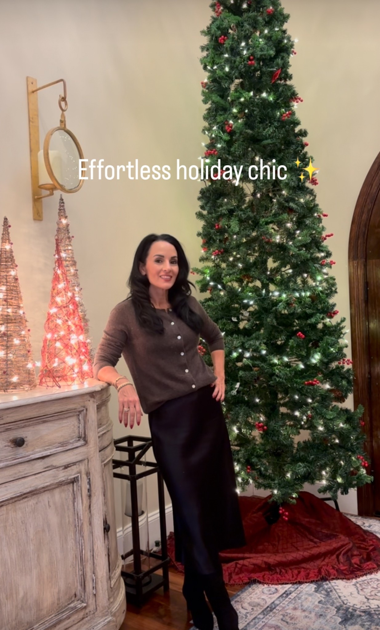 Cashmere cardigan with a washable silk skirt and boots
Code laura15 Inez 


#LTKFindsUnder100 #LTKSaleAlert #LTKHoliday