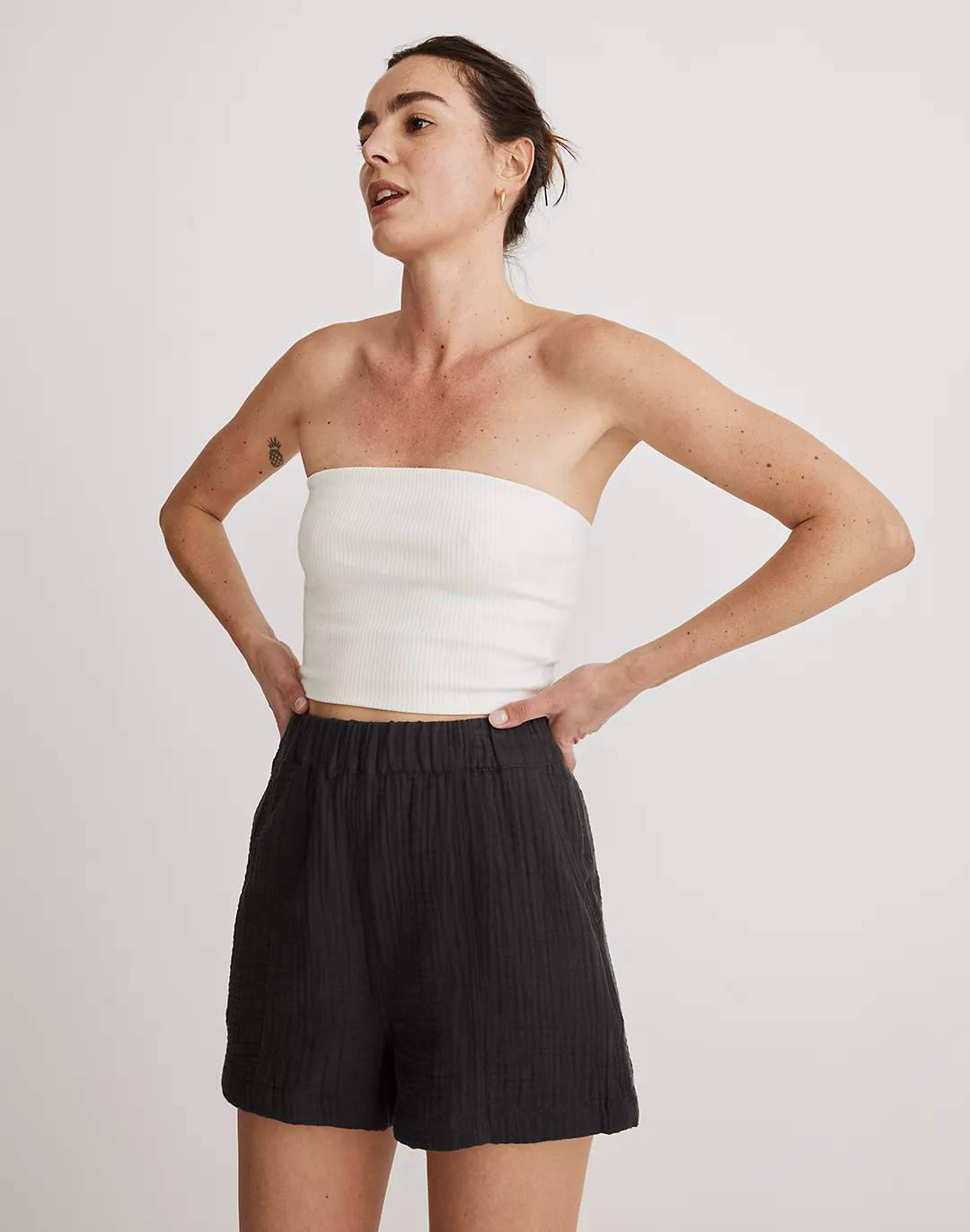 Easy Pull-On Shorts in Lightspun | Madewell