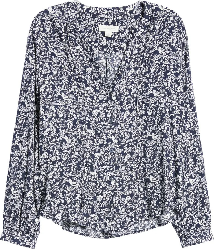 Floral Long Sleeve Peasant Blouse | Nordstrom