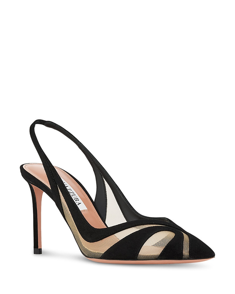 Aquazzura Women's Lune 85 Slingback Pumps | Bloomingdale's (US)