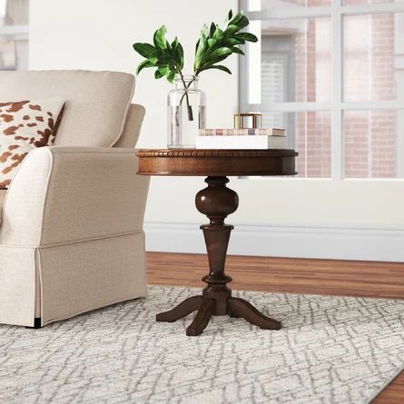 Hillfield 24'' Tall Pedestal End Table | Wayfair North America