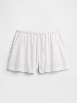 4" Pull-On Linen-Blend Shorts | Gap Factory