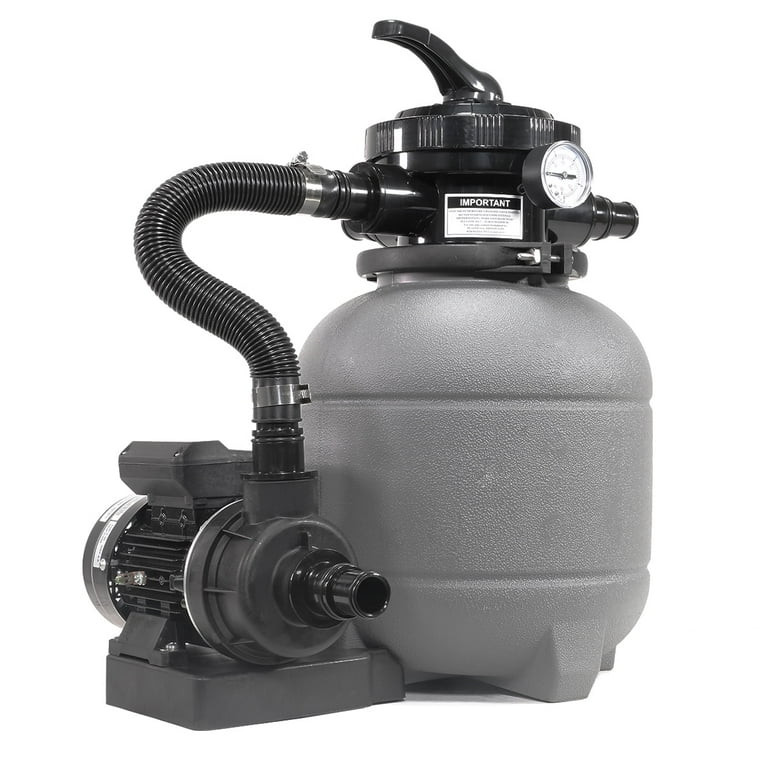"XtremepowerUS Above Ground Pool Pump with 12"" Sand Filter and Stand, 115V/60Hz - Filter Media I... | Walmart (US)