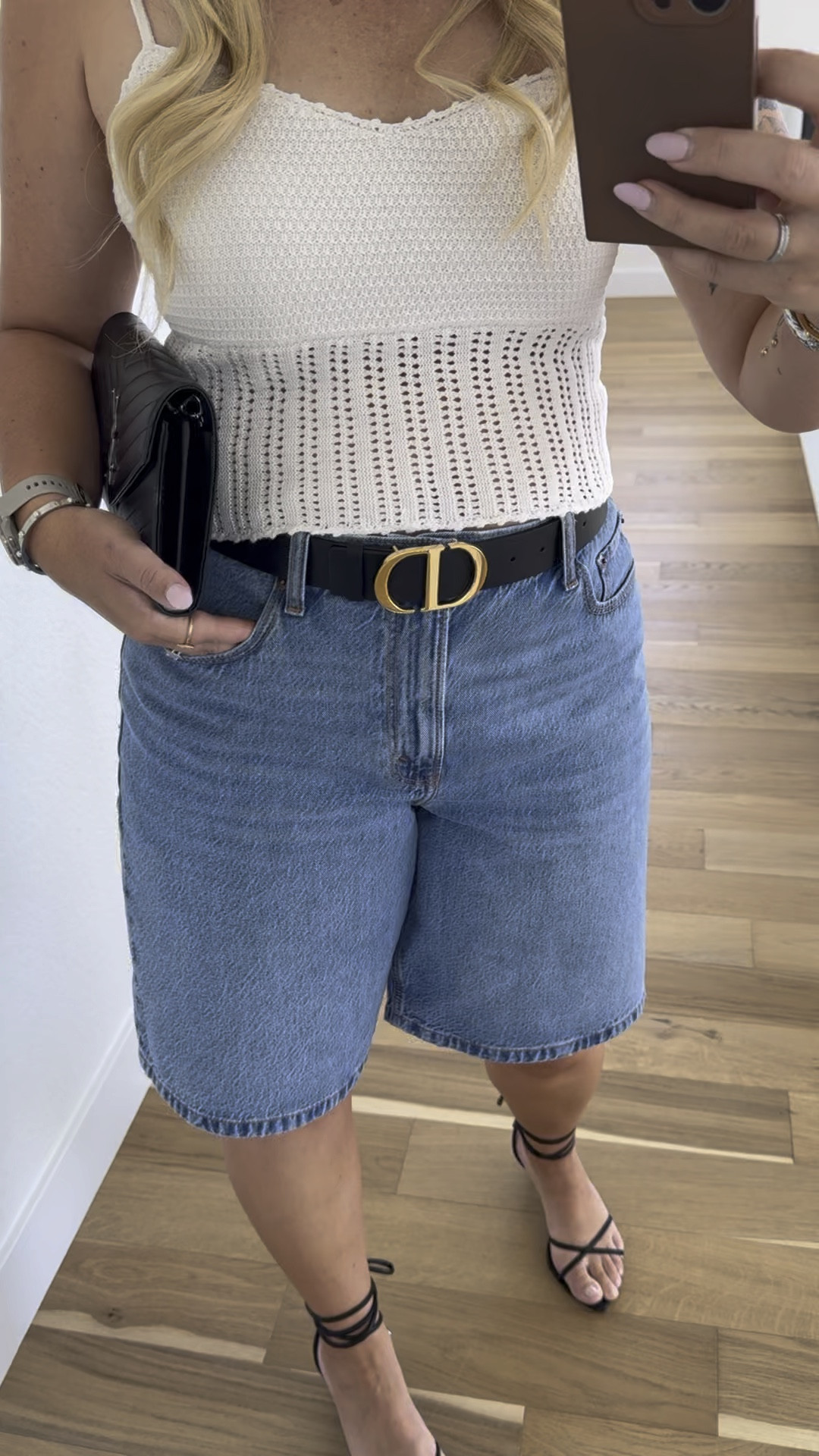 Long shorts and I’m here for it!! Oh and these shoes!! 

Outfit 
Fall 
Heels 
Shorts 
Jeans 

#LTKStyleTip #LTKOver40 #LTKMidsize