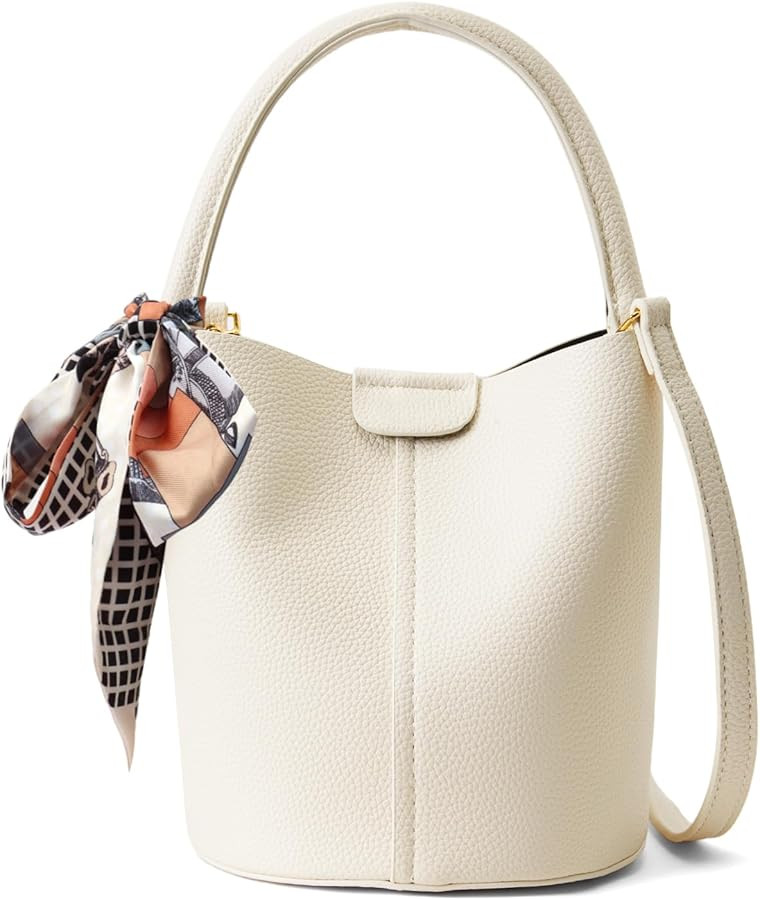 Bucket Bags for Women,Mini Crossbody Bag with Removable Shoulder Straps,Vegan Leather Handbags,Ca... | Amazon (US)