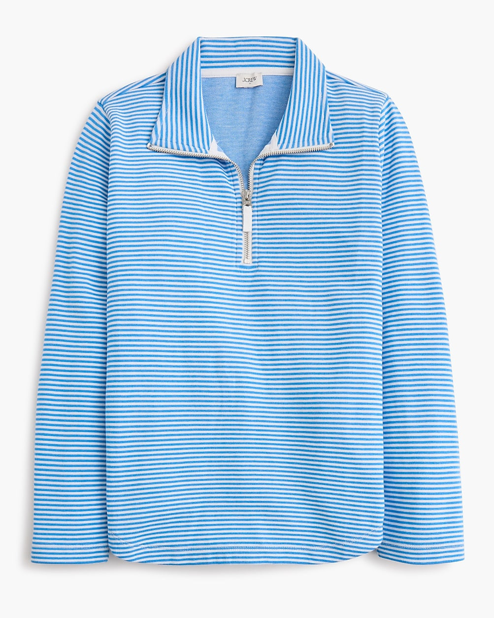 Striped terry half-zip pullover | J.Crew Factory