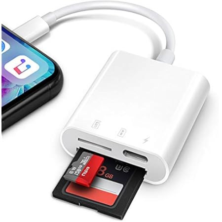 SD Card Reader for iPhone/iPad,SUNSUDA Micro SD Card Reader with Dual Slots Compatible with iPhone,T | Amazon (US)