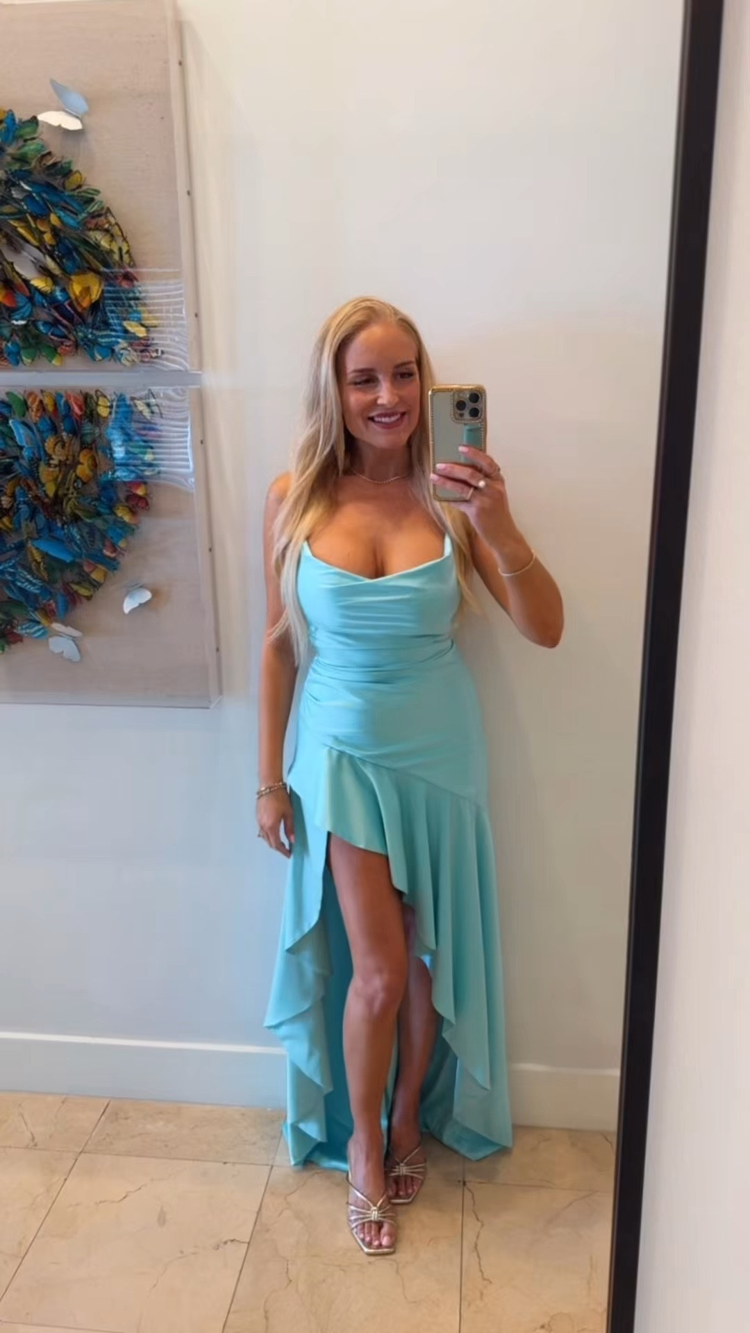 The prettiest aqua satin high low dress! Comes in so many pretty colors. This is the Samira dress in Aqua from Babyboo. Sold out in Aqua but fully stocked in other colors including a beautiful light pink + pastel yellow that would be gorgeous for spring or resort! You can also buy the same dress in aqua from Kissprom.com if you search for “Esoria dress” in color Aqua! 

#LTKootd #LTKdayinmylife #LTKgrwm