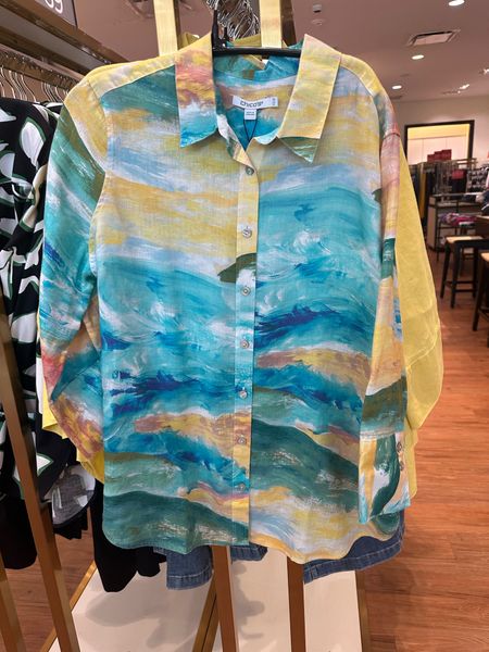 It's no wonder our No Iron™ linen shirt is a customer favorite. It moves with you for all-day comfort and looks fresh right out of the dryer without the hassle of ironing. Now in a 3/4-length sleeve style and a vibrant watercolor print, it's perfect in any season, whether on its own or as a base layer.
No-iron fabric gives you an always-pristine, wrinkle-free look..
I wear a size 0 in Chicos sizing. About a size 6-8

#LTKSeasonal #LTKstyletip #LTKover40