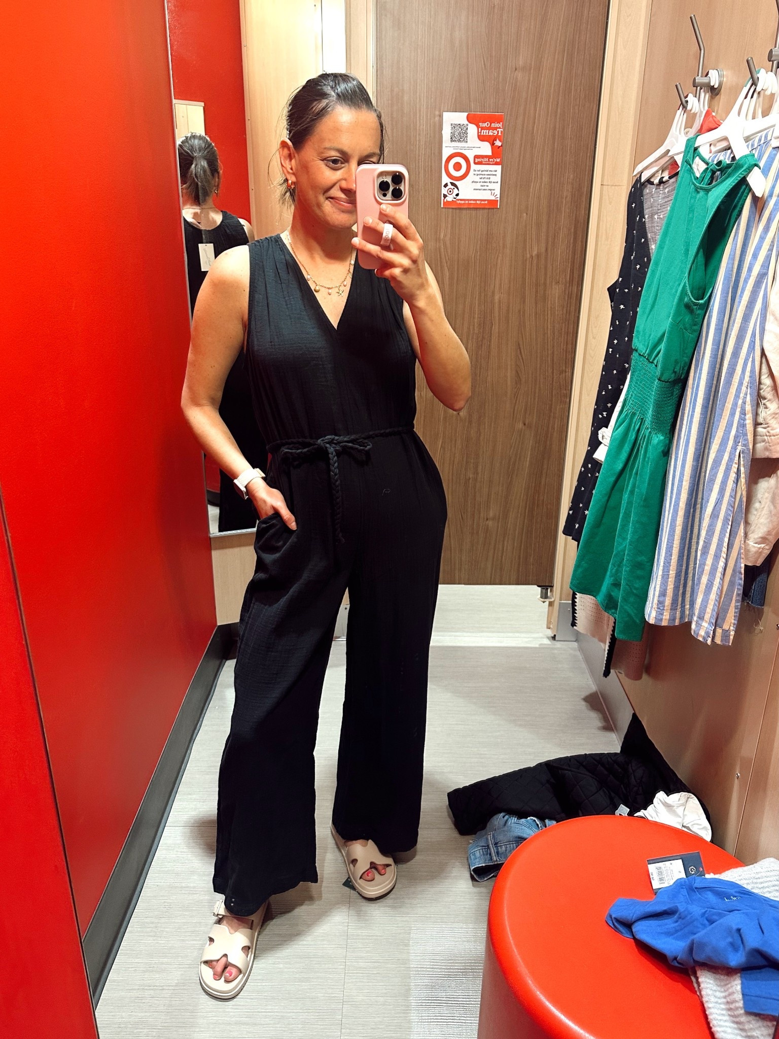 Target sale! Jumpsuit is a gauze material and runs true to size!



#LTKOver40 #LTKFindsUnder50 #LTKStyleTip