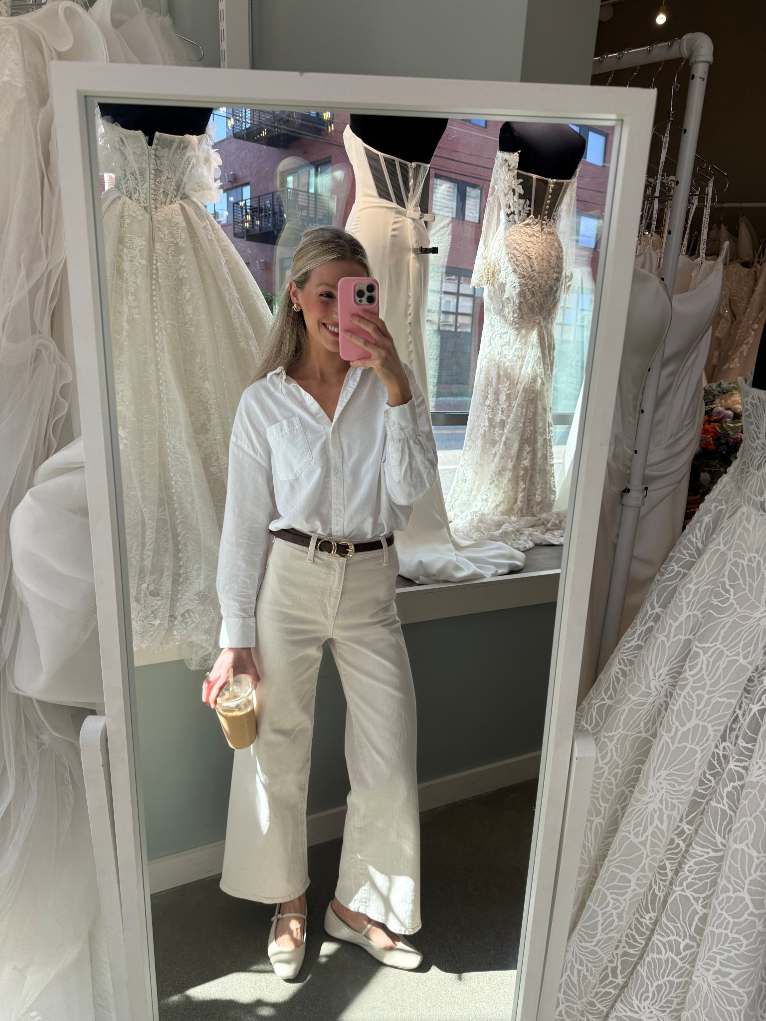 Work outfit 🤍 favorite 100% cotton button up on sale for $21 🙌🏼 wearing xs 

#LTKFindsUnder50