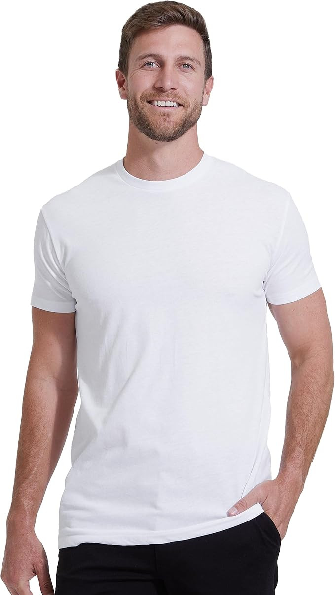 True Classic Mens T-Shirts - Short Sleeve Crew Neck Plain Novelty T Shirt for Men | Amazon (US)