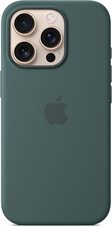 Apple iPhone 16 Pro Silicone Case with MagSafe and Camera Control - Lake Green ​​​​​​... | Amazon (US)