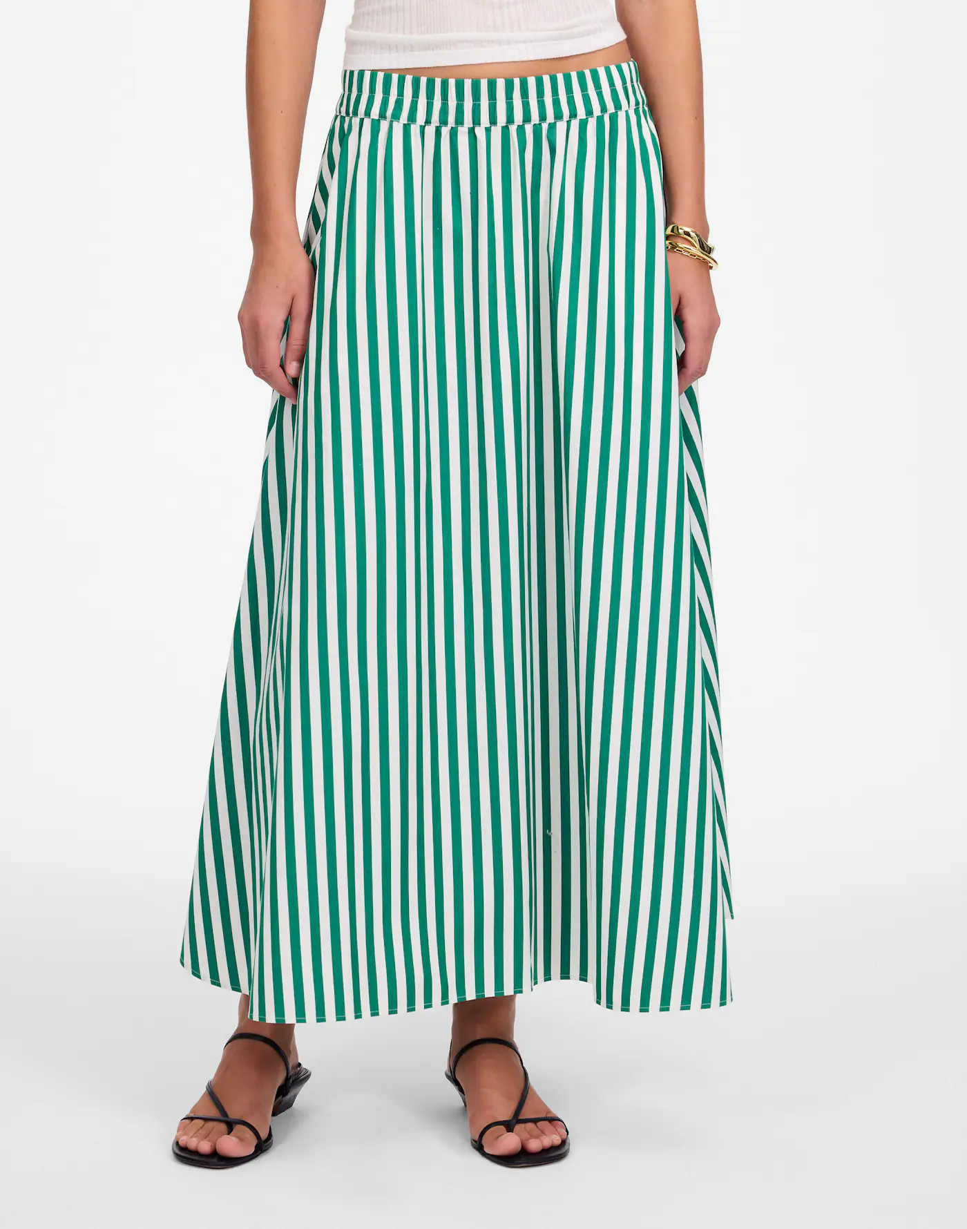 Poplin Midi Skirt | Madewell