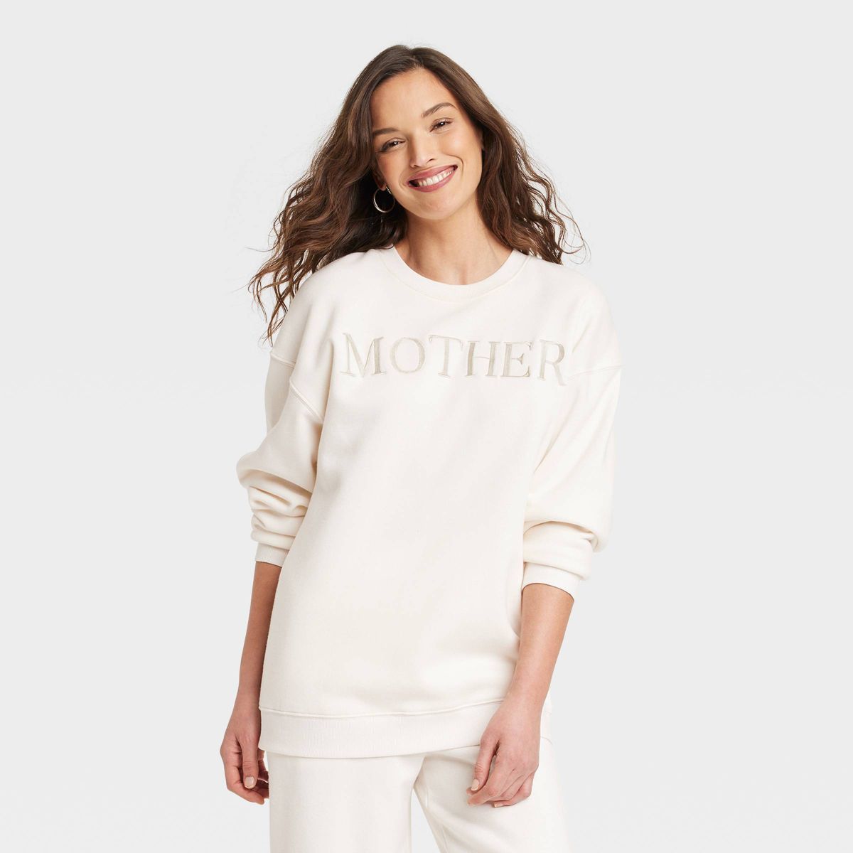 Women's Mother Graphic Sweatshirt - White XXL | Target