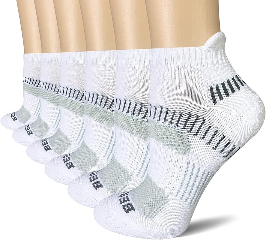 BERING Women's Performance Athletic Ankle Running Socks (6 Pairs) | Amazon (US)