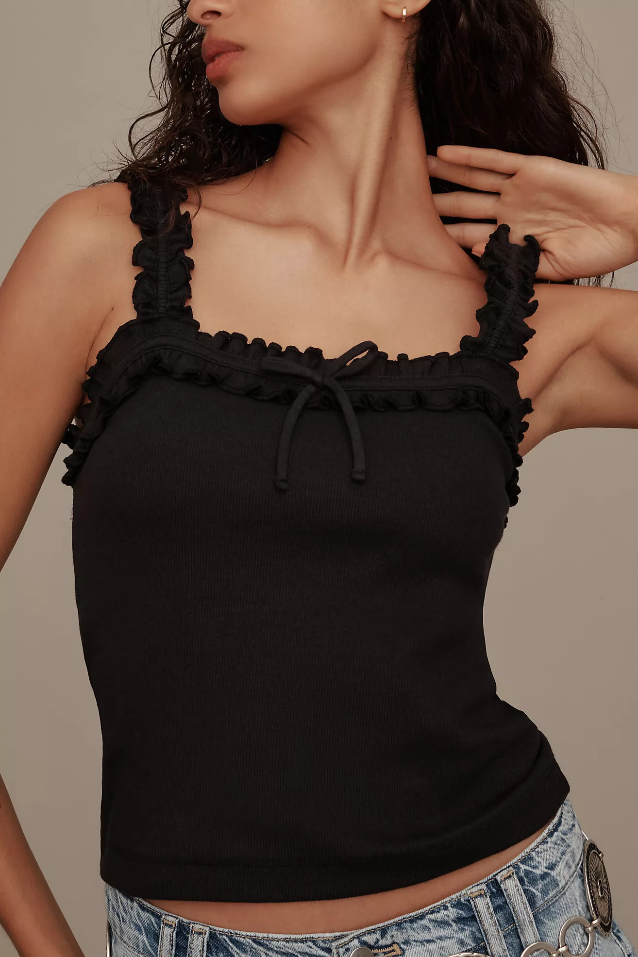 The Dorrie Ruffled Cami by Maeve | Anthropologie (US)