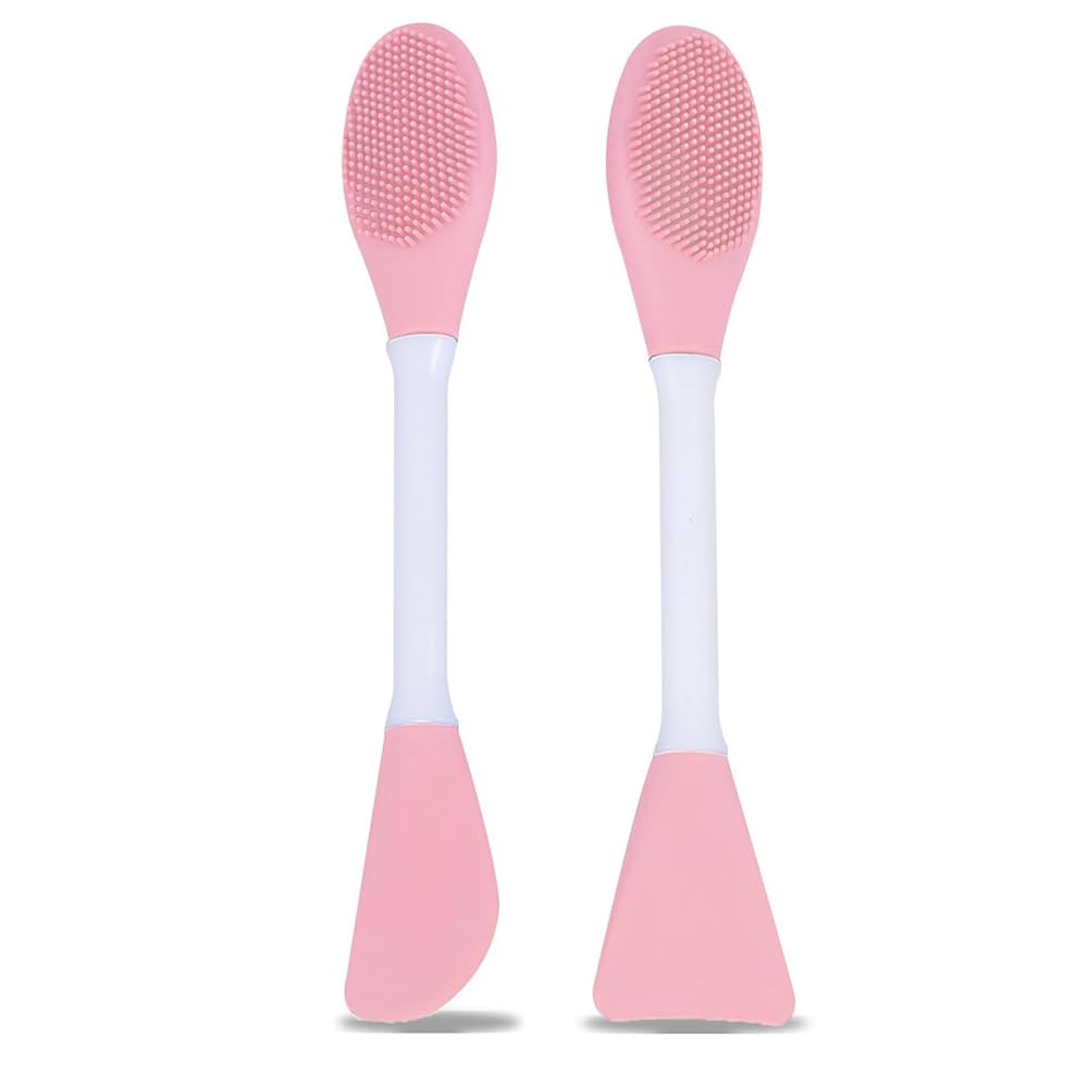 Silicone Facial Cleansing Brush,2 Pcs Face Scrubber,Face Brush Facial Kit,Face Masks Skincare Bru... | Amazon (US)