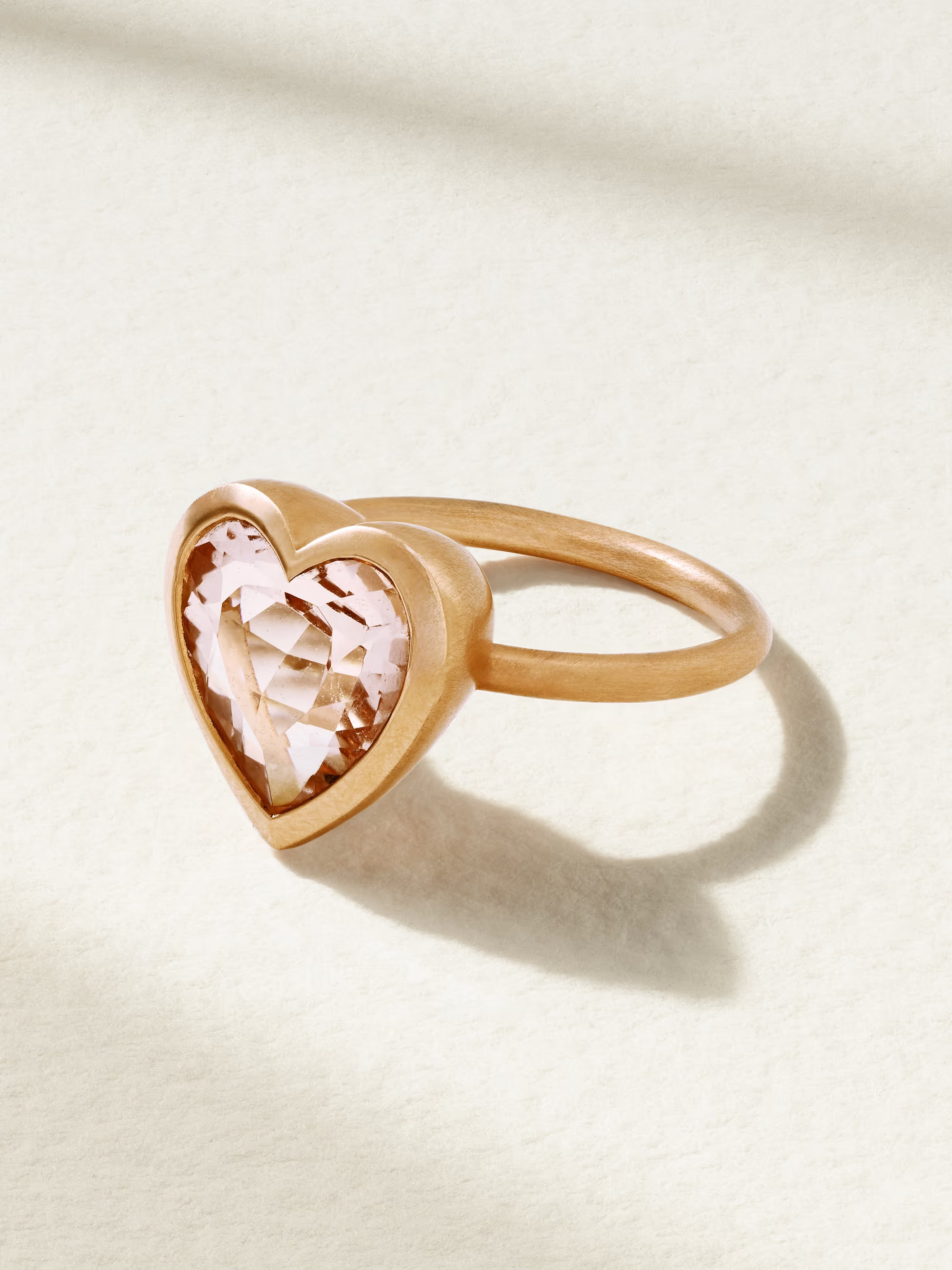Love 18-karat rose gold morganite ring | NET-A-PORTER (US)