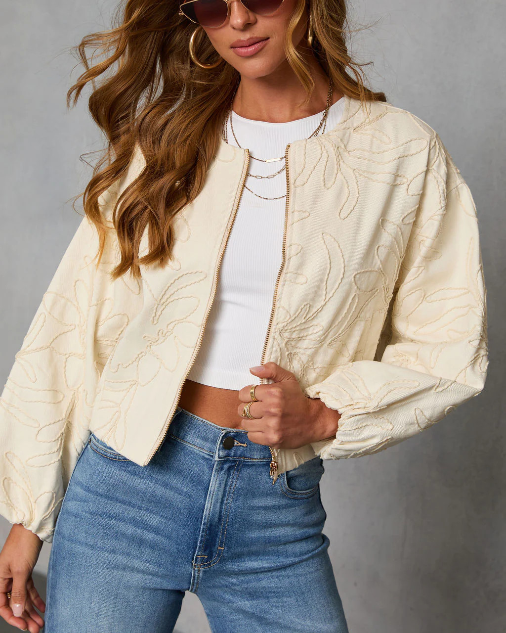 Rainah Embroidered Twill Jacket | VICI