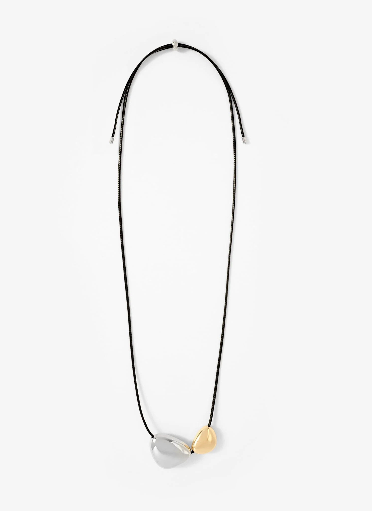 Mixed Metal Rope Pendant Necklace | Mint Velvet - UK