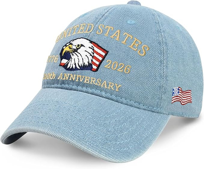 United States 250th Anniversary Hat 1776-2026 Adjustable Embroidered Patriotic Trucker Baseball C... | Amazon (US)