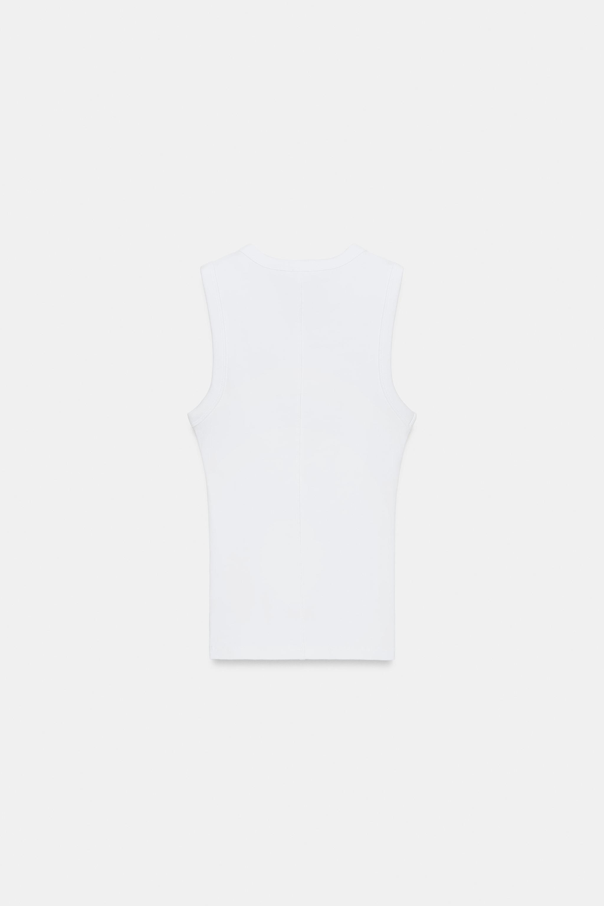 RIBBED TOP WITH STRAPS | Zara UK