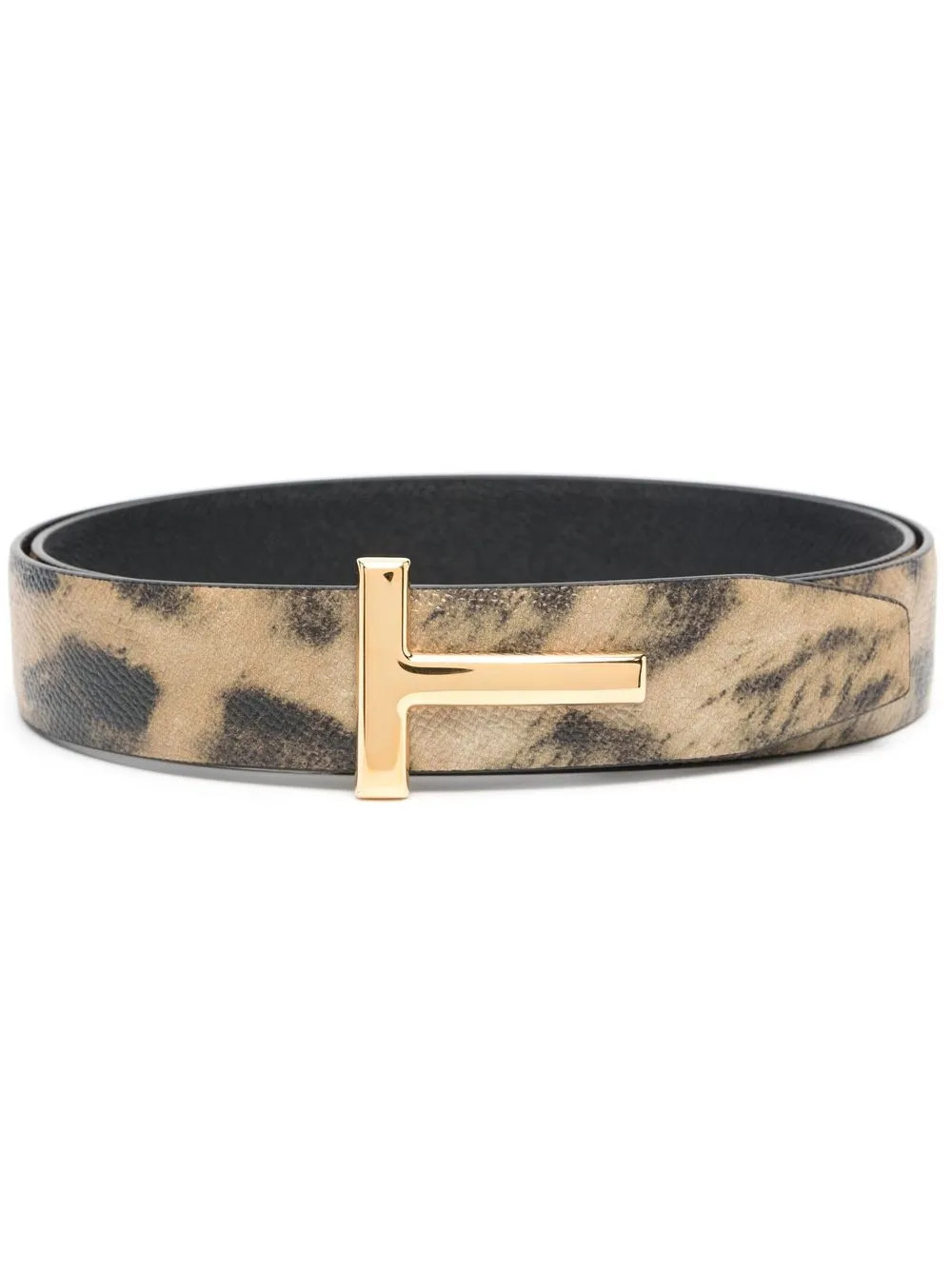 TOM FORD - Cinto com fivela e animal print - homem - couro de bezerro/Cobre - 105 - Preto | Farfetch (BR)