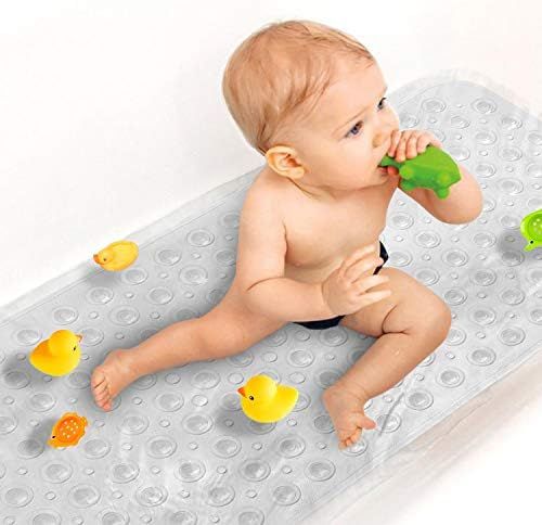 Sheepping Baby Bath Mat Non Slip Extra Long Bathtub Mat for Kids 40 X 16 Inch - Eco Friendly Bath... | Amazon (US)